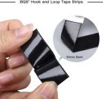 16 Feet Length 0.75 Inch Width Hook and Loop with Strong Self Adhesive Tape Strip Fastener (White) - Image 3